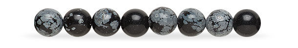 Snowflake Obsidian Gemstone Beads